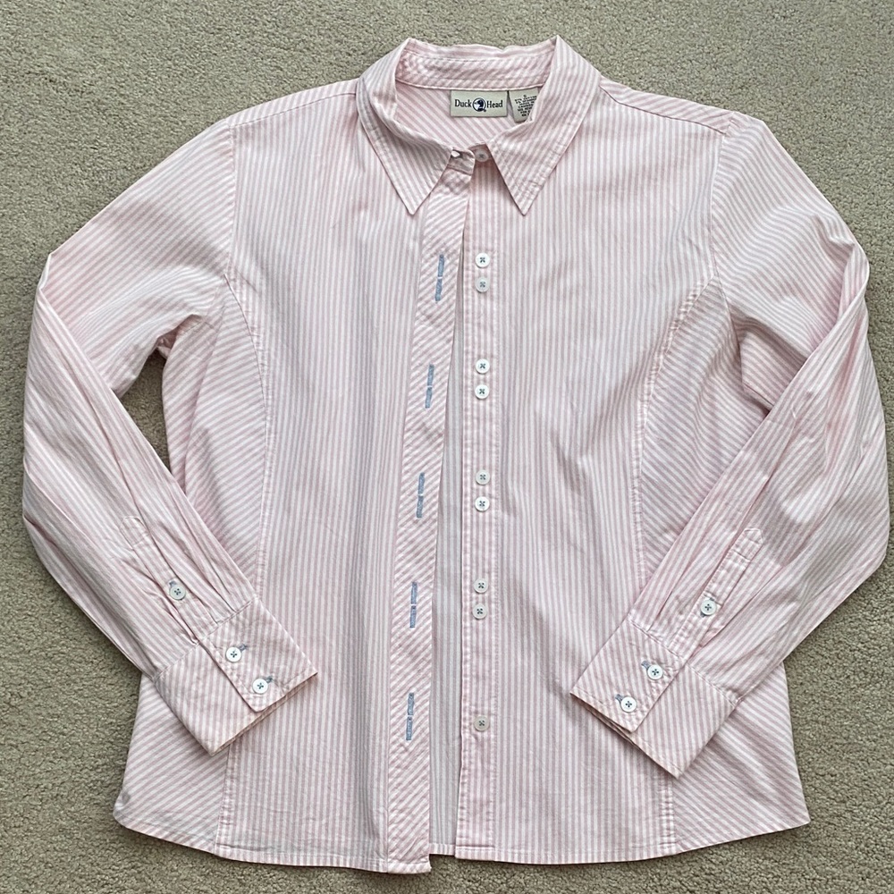 Duck HeadLight Pink Striped Shirt